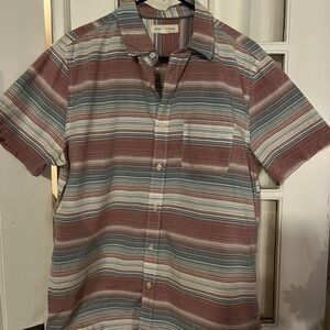 J. Crew Men's Multicolor Striped Button Down Shirt